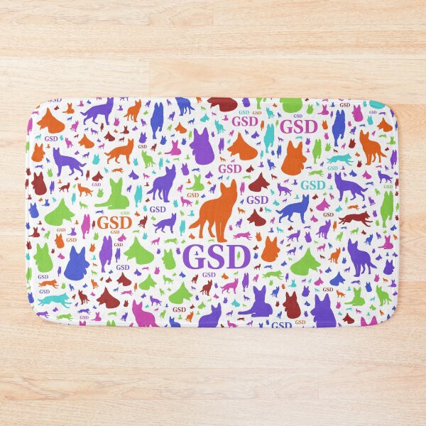 Item preview, German Shepherd Dog Silhouettes - Color #2 designed and sold by k9printart.