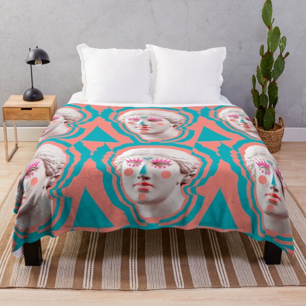 Item preview, Contemporary art poster with ancient statue of Venus head and details of a living woman's face. designed and sold by bashta.