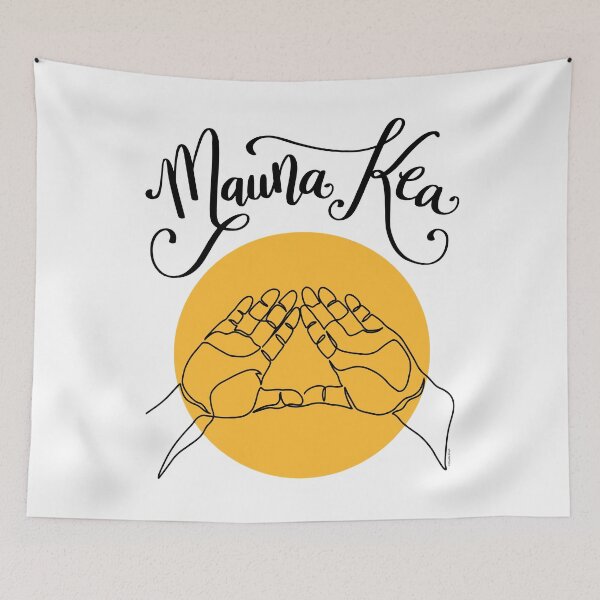 Item preview, We Are Mauna Kea Mountain Hand Sign Aloha Aina Hawaii designed and sold by DoubleBrush.
