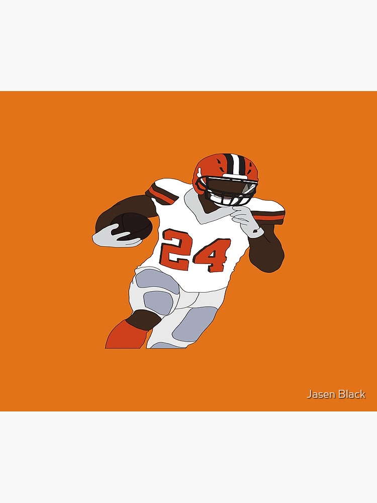 Nick Chubb #24 Cleveland Browns RB Essential T-Shirt for Sale by Jasen  Black