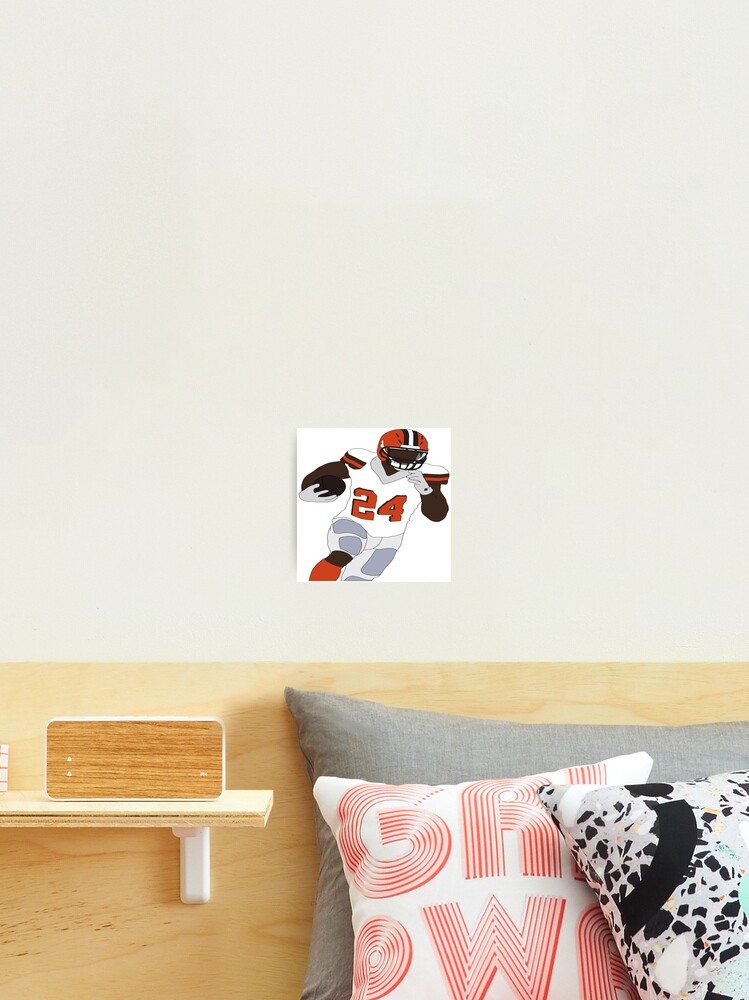 Nick Chubb #24 Cleveland Browns RB Sticker for Sale by Jasen Black