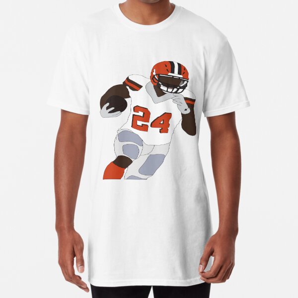 Nick Chubb #24 Cleveland Browns RB Graphic T-Shirt Dress for Sale