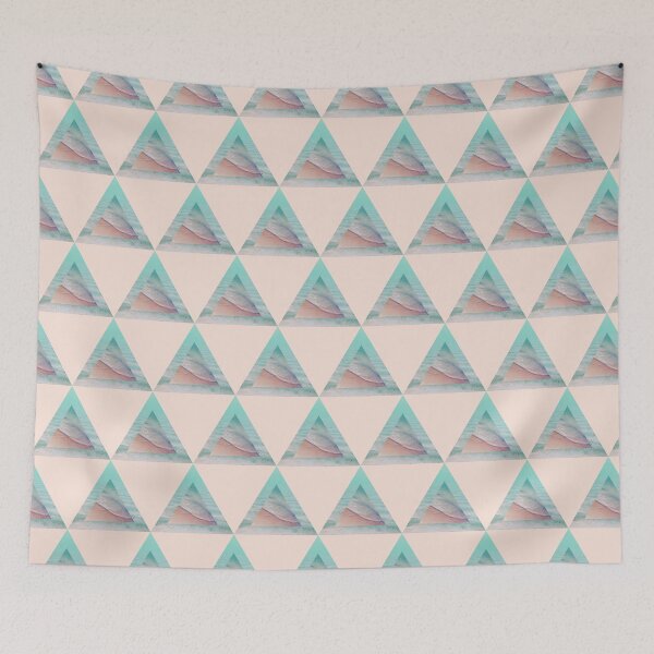 Item preview, Bermuda Triangle - Geometric Ocean Waves designed and sold by AllisonDelDuca.