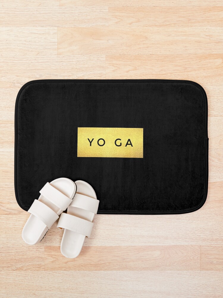 Disover Yoga Golden  Bath Mat