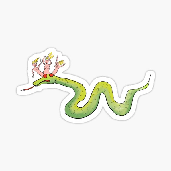 reverse medusa sticker Sticker
