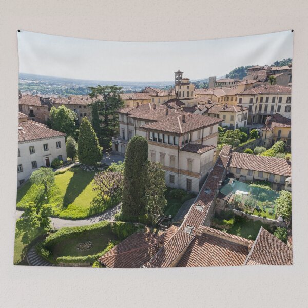 Item preview, Rooftops and Gardens - Citta Alta Upper Town in Bergamo Lombardy Italy designed and sold by Georgia Mizuleva.