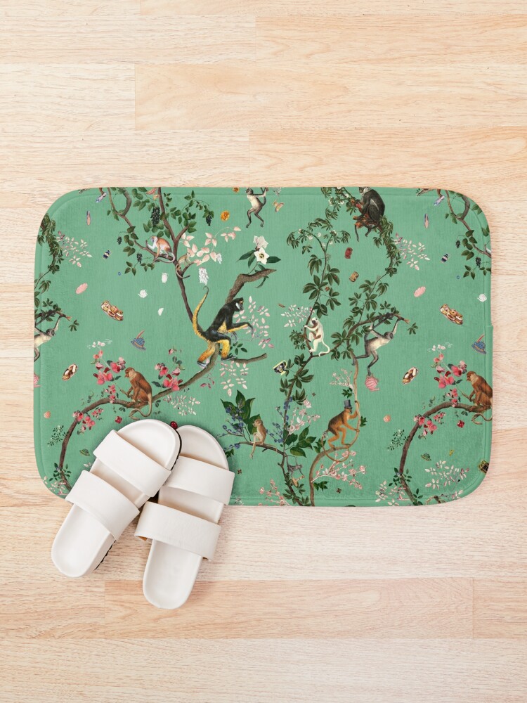 Alternate view of Monkey World Green Bath Mat