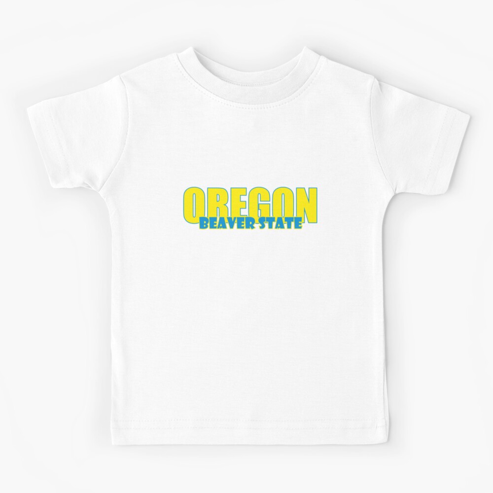 "State of Oregon, Beaver State, Nickname of Oregon. " Kids TShirt for