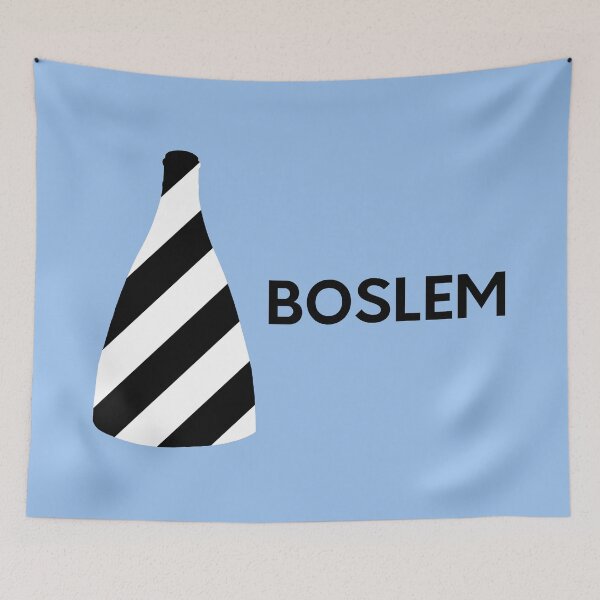 Item preview, "Boslem" Black and White Bottle Kiln original gift design designed and sold by StokeTees.