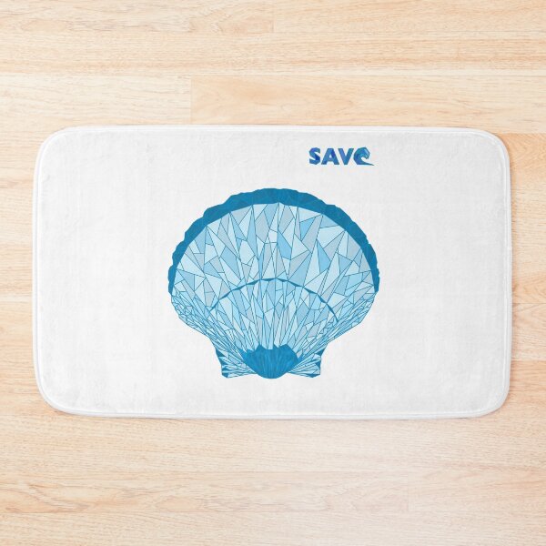 Item preview, 15% donated to ocean cleanup mermaid blue shell designed and sold by Cliquehearts.