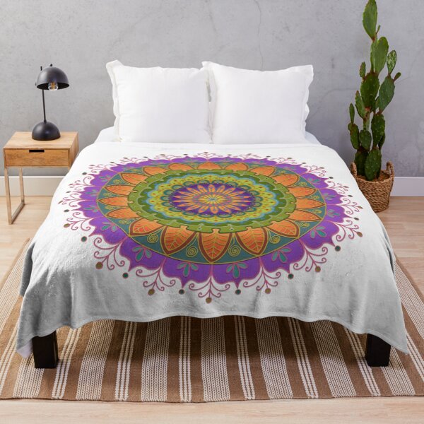 Floral Mandala - More of that Jazz Throw Blanket