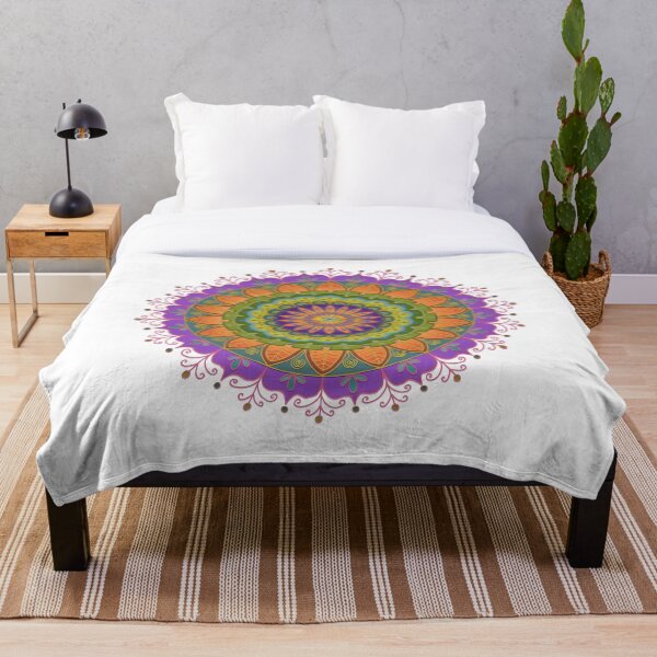 Floral Mandala - More of that Jazz Throw Blanket