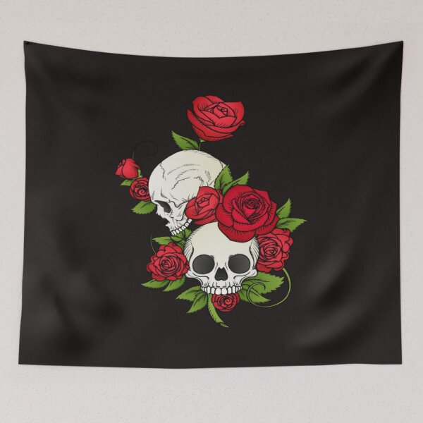 Item preview, Gothic 2 Skull Roses T-Shirt designed and sold by longford.