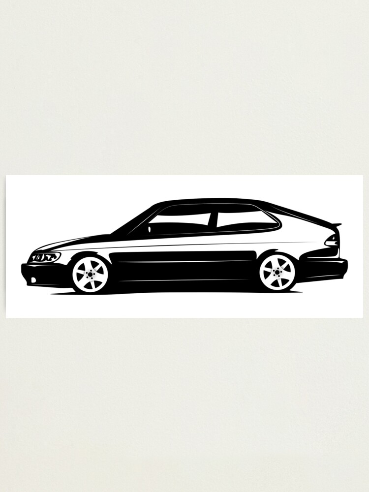 "93 Coupe Side Artwork" Photographic Print By L13psna | Redbubble