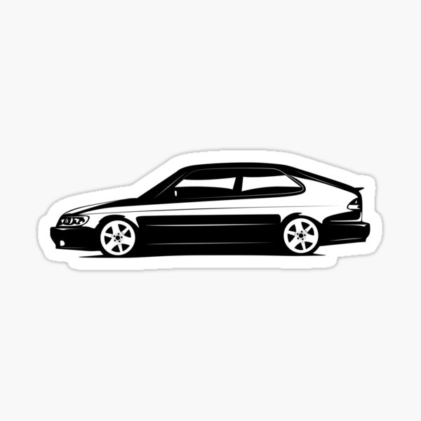 "93 Coupe Side Artwork" Sticker For Sale By L13psna | Redbubble