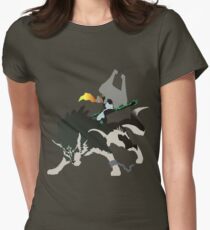 Wolf Link and Midna - Vector Art Women's Fitted T-Shirt
