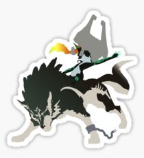 Wolf Link and Midna - Vector Art Sticker