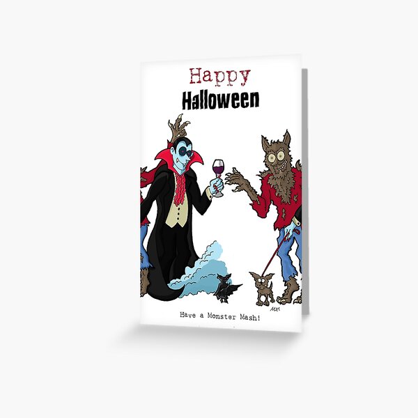 JokerWrap - Halloween Vampire Monster Mash! Greeting Card