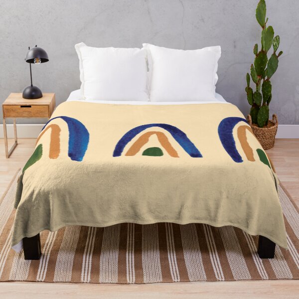Item preview, Rainbow Arcs | Blue, Green and Ochre designed and sold by RebeccaFlaherty.