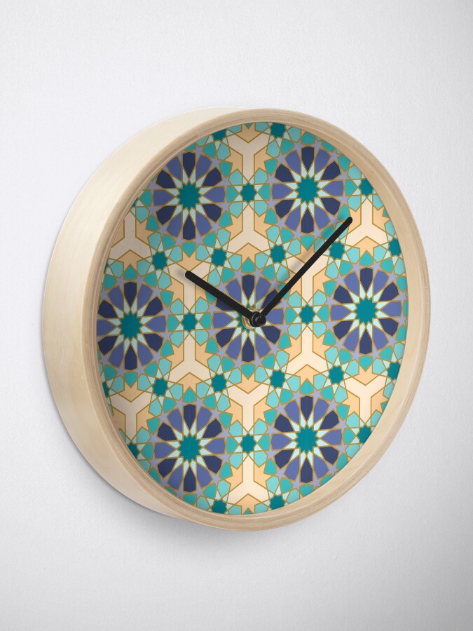 Alternate view of Geometric Pattern: Arabic Tiles: Dream Clock