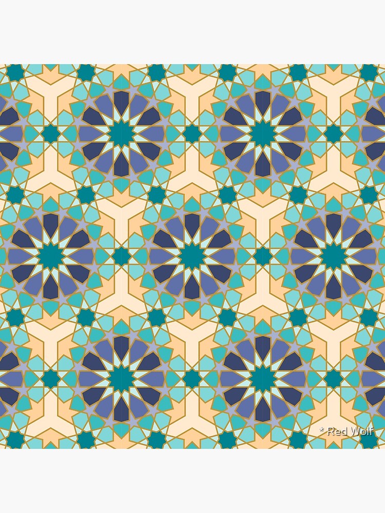 Geometric Pattern: Arabic Tiles: Dream by redwolfoz