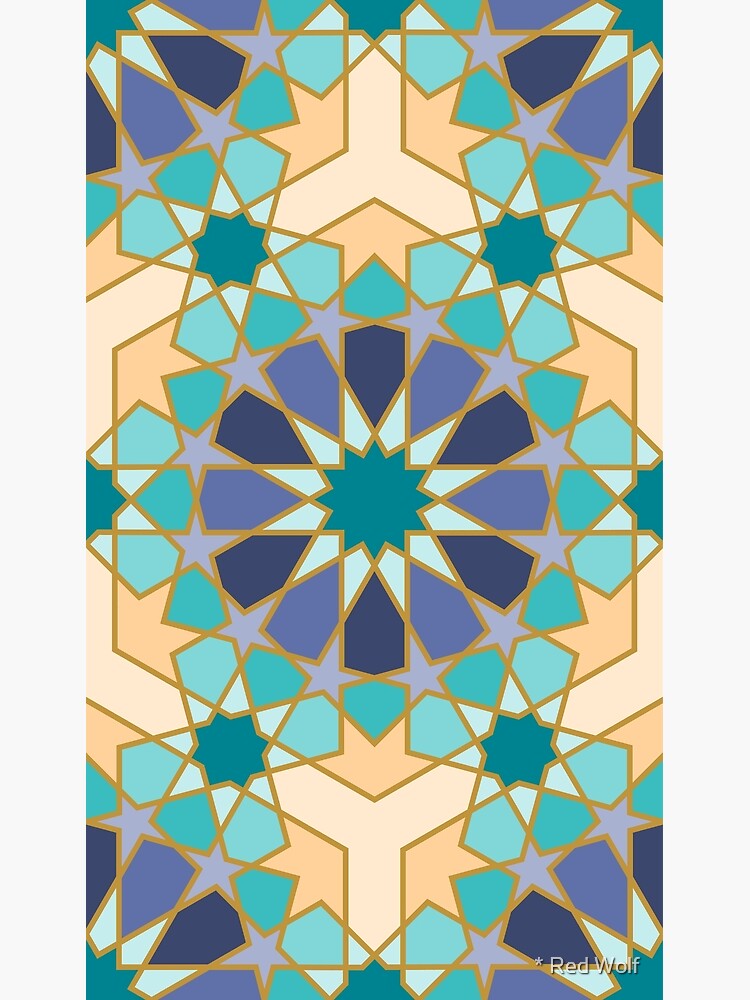 Geometric Pattern: Arabic Tiles: Dream by redwolfoz