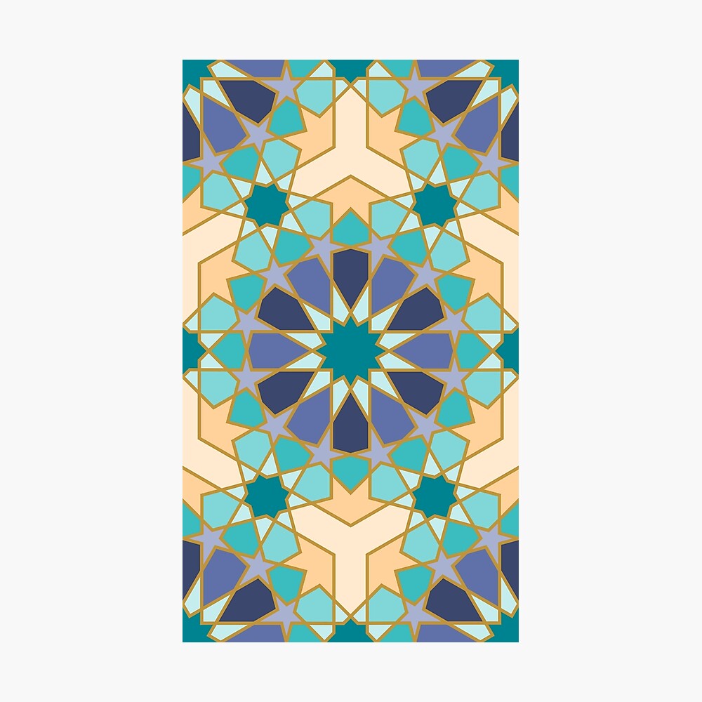 Geometric Pattern: Arabic Tiles: Dream Photographic Print