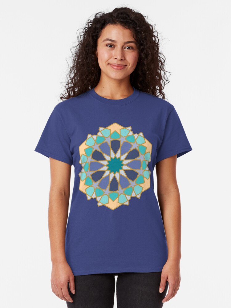 Alternate view of Geometric Pattern: Arabic Tiles: Dream Classic T-Shirt