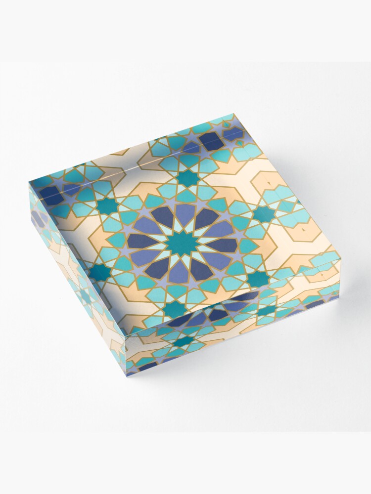Alternate view of Geometric Pattern: Arabic Tiles: Dream Acrylic Block