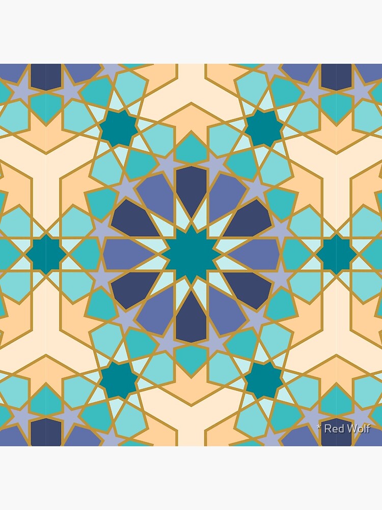 Geometric Pattern: Arabic Tiles: Dream by redwolfoz
