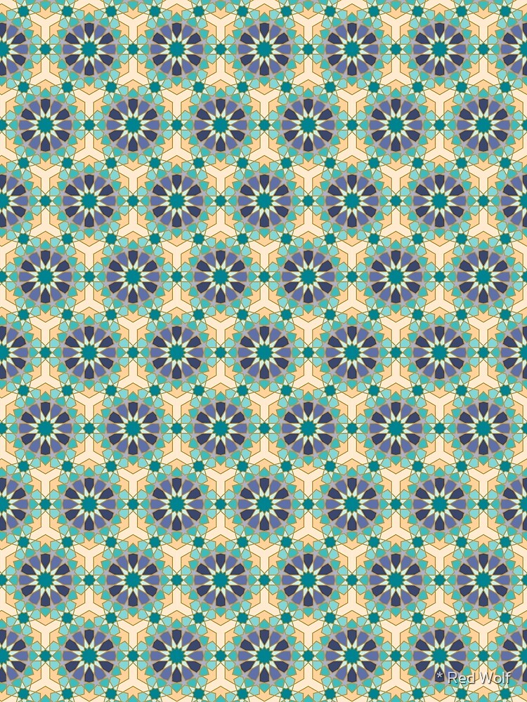 Geometric Pattern: Arabic Tiles: Dream by redwolfoz