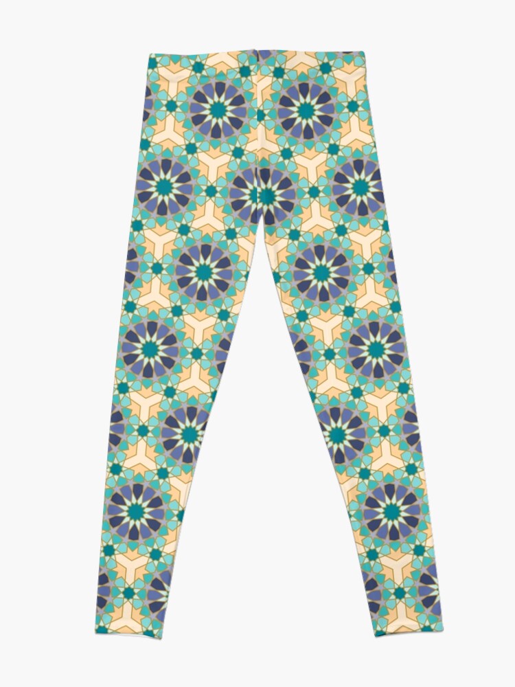 Alternate view of Geometric Pattern: Arabic Tiles: Dream Leggings