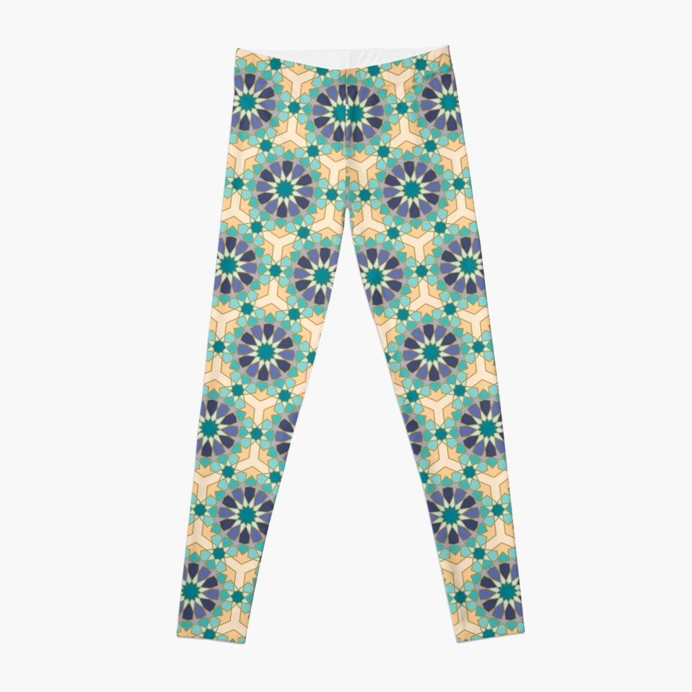 Geometric Pattern: Arabic Tiles: Dream Leggings