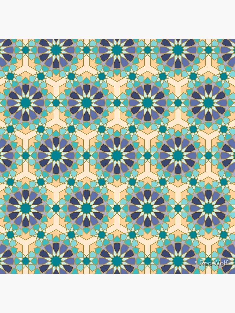Geometric Pattern: Arabic Tiles: Dream by redwolfoz