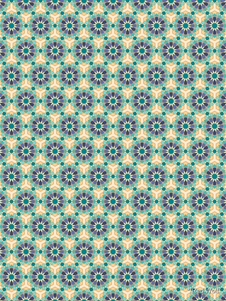 Geometric Pattern: Arabic Tiles: Dream by redwolfoz
