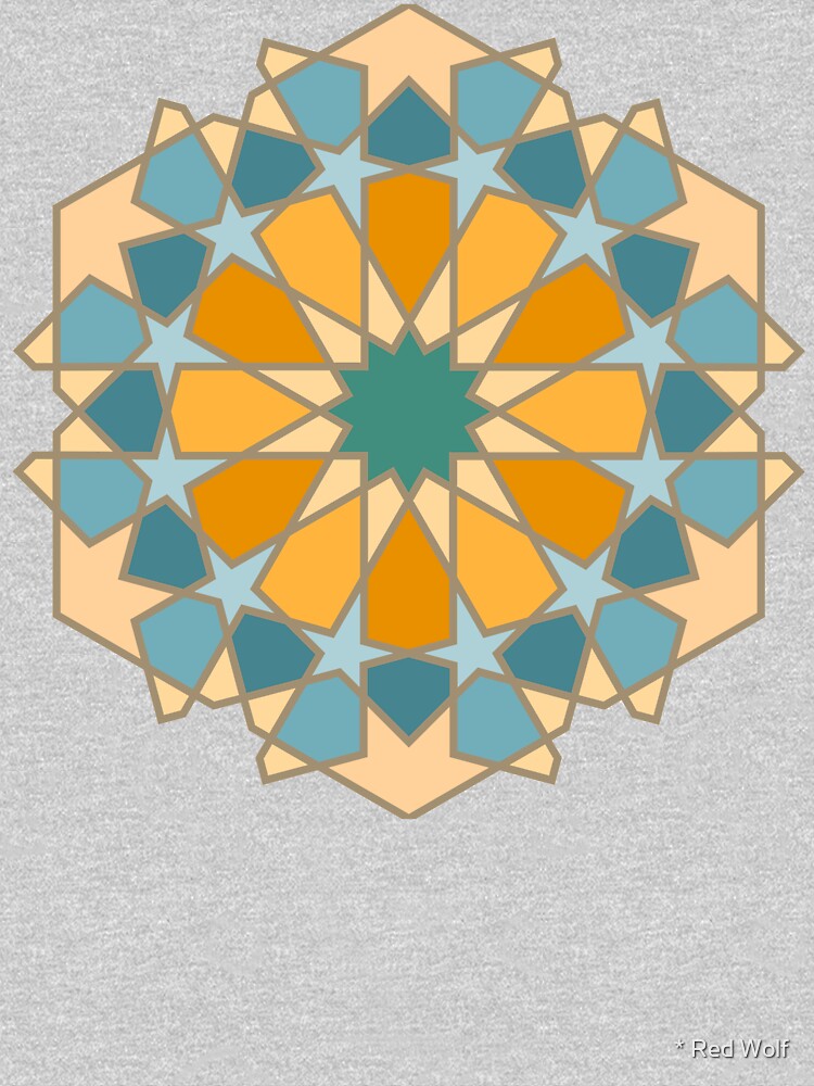 Geometric Pattern: Arabic Tiles: Lily by redwolfoz