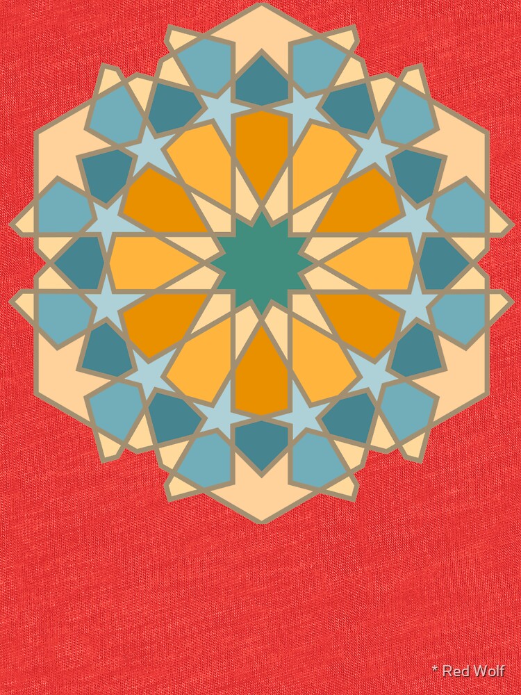 Geometric Pattern: Arabic Tiles: Lily by redwolfoz