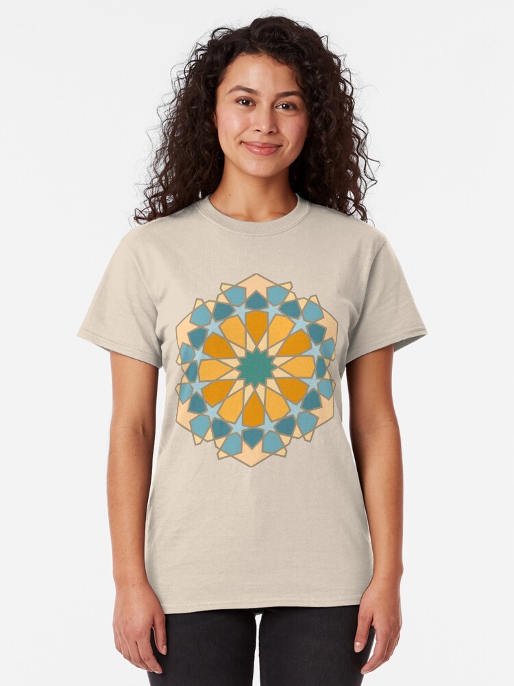 Alternate view of Geometric Pattern: Arabic Tiles: Lily Classic T-Shirt