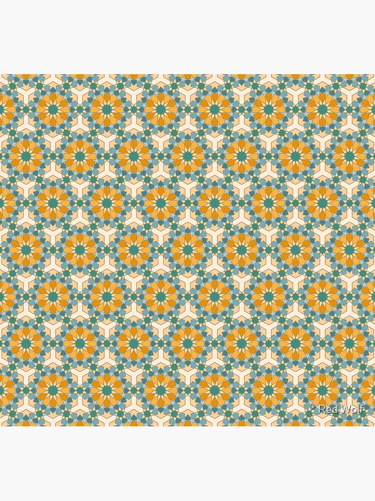 Geometric Pattern: Arabic Tiles: Lily by redwolfoz