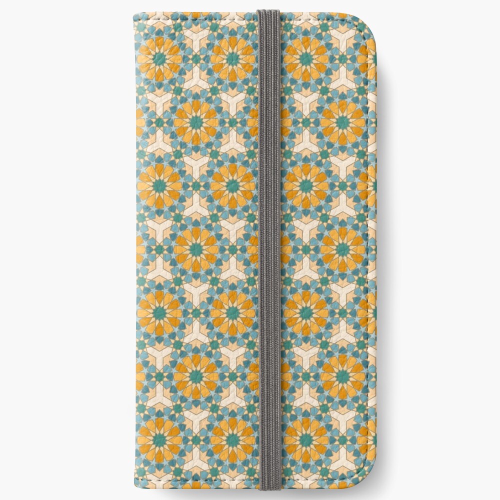 Geometric Pattern: Arabic Tiles: Lily iPhone Wallet