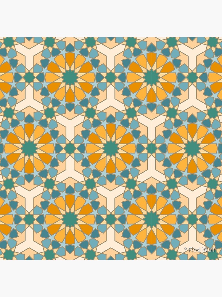 Geometric Pattern: Arabic Tiles: Lily by redwolfoz