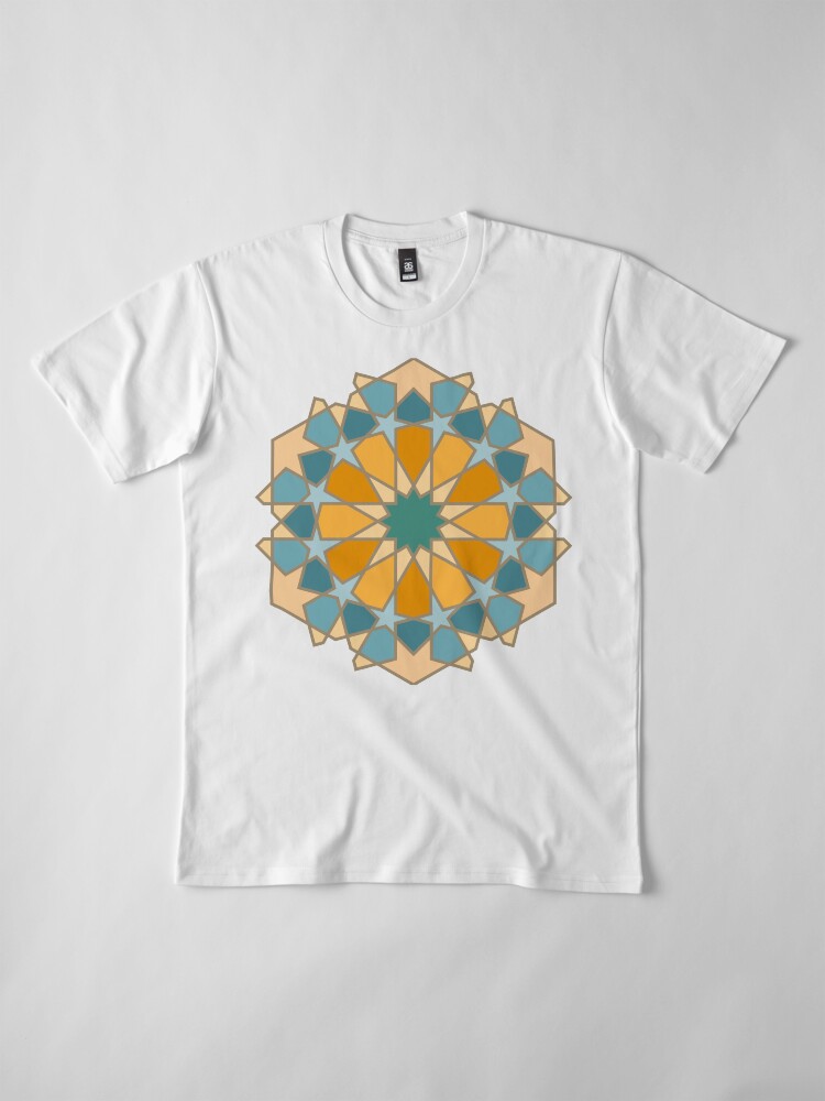 Alternate view of Geometric Pattern: Arabic Tiles: Lily Premium T-Shirt
