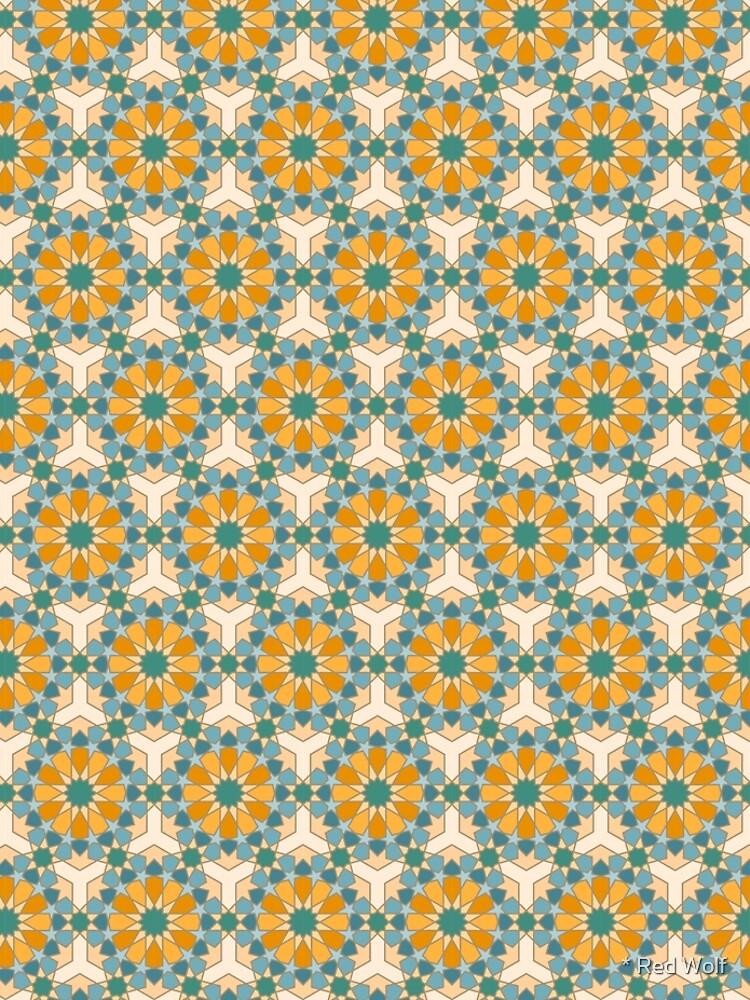 Geometric Pattern: Arabic Tiles: Lily by redwolfoz