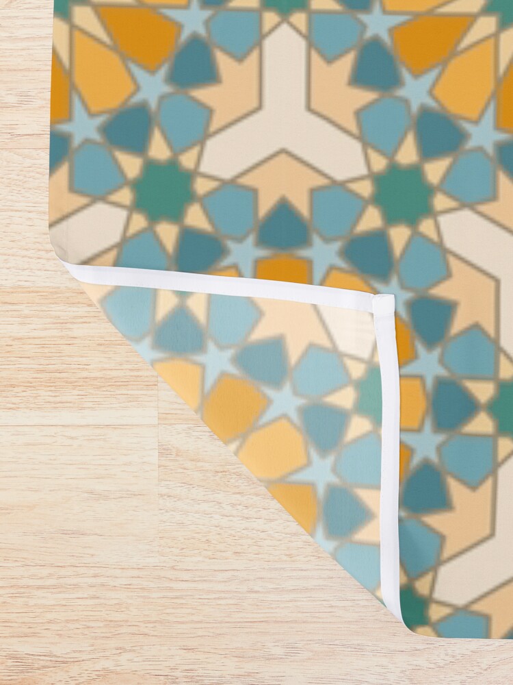 Alternate view of Geometric Pattern: Arabic Tiles: Lily Shower Curtain