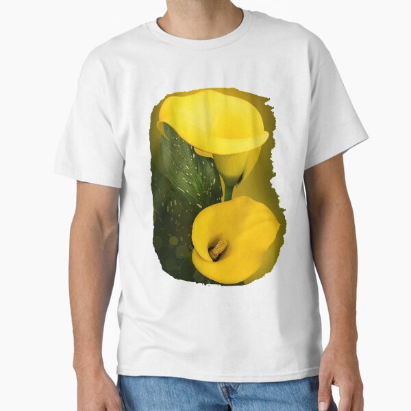 Item preview, Calla Lily Bright Yellow Leaves Bokeh designed and sold by miraminerva09.