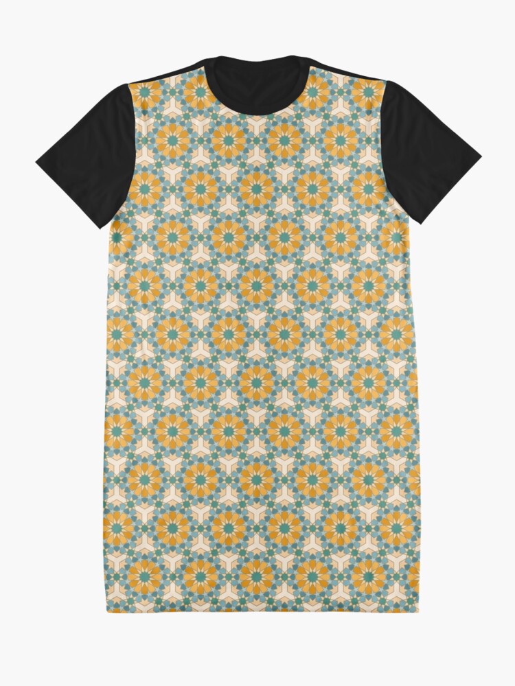 Alternate view of Geometric Pattern: Arabic Tiles: Lily Graphic T-Shirt Dress