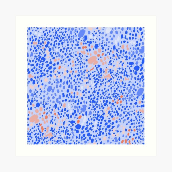 Violet Leopard #pattern #illustration Art Print