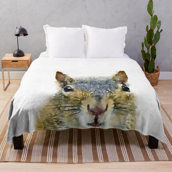 Item preview, Little Squirrel Peekaboo Watercolor Image designed and sold by CuteyWutey.