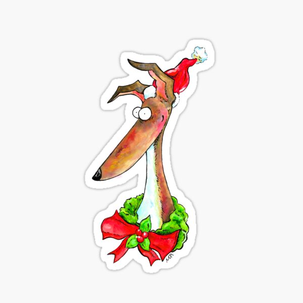 Christmas Hound! Sticker