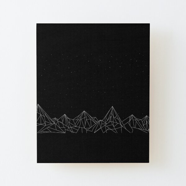 ACOTAR Night Court Mountains Wood Mounted Print